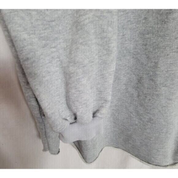 Gimmicks BKE Hoodie Sweatshirt hooded cybercore sequins Medium gray Blue velvet - Picture 6 of 9